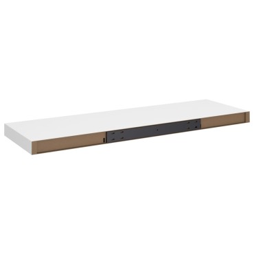 vidaXL Ράφι Τοίχου Άσπρο 80x23,5x3,8cm από MDF 1 τεμ.