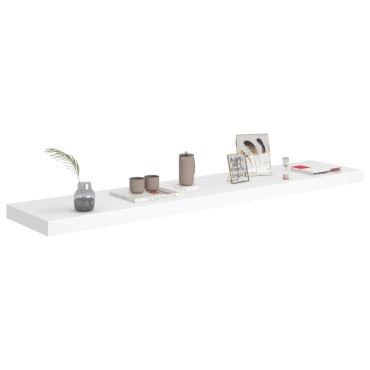 vidaXL Ράφι Τοίχου Άσπρο 120x23,5x3,8cm MDF 1 τεμ.