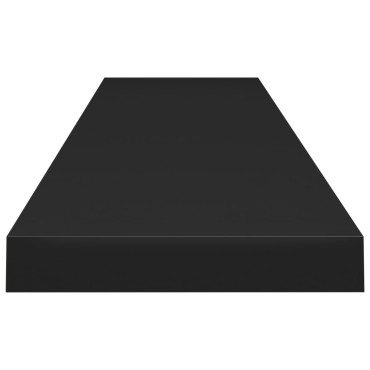 vidaXL Ράφι Τοίχου Μαύρο 120x23,5x3,8cm MDF 1 τεμ.