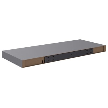 vidaXL Ράφι Τοίχου Γκρι 60x23,5x3,8cm MDF 1 τεμ.