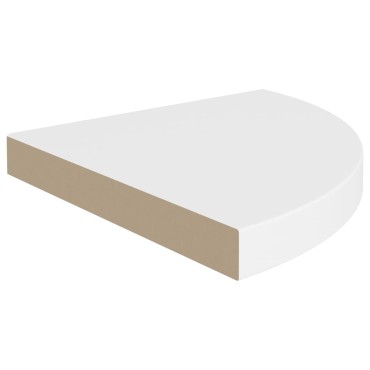 vidaXL Ράφι Τοίχου Γωνιακό Λευκό 35x35x3,8cm από MDF 1 τεμ.