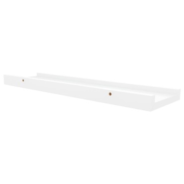vidaXL Ράφια για Κορνίζες 2 τεμ. Λευκά 40x9x3cm από MDF