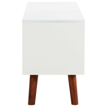 vidaXL Έπιπλο Τηλεόρασης 110x35x50cm από Μασίφ Ξύλο Ακακίας/MDF