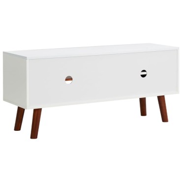 vidaXL Έπιπλο Τηλεόρασης 110x35x50cm από Μασίφ Ξύλο Ακακίας/MDF