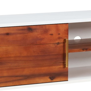 vidaXL Έπιπλο Τηλεόρασης 110x35x50cm από Μασίφ Ξύλο Ακακίας/MDF
