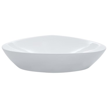 vidaXL Νιπτήρας Λευκός 58,5 x 39 x 14 εκ. Κεραμικός