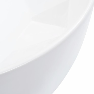vidaXL Νιπτήρας Λευκός 36 x 14 εκ. Κεραμικός