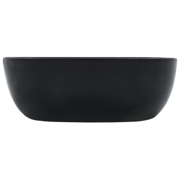 vidaXL Νιπτήρας Μαύρος 42,5 x 42,5 x 14,5 εκ. Κεραμικός