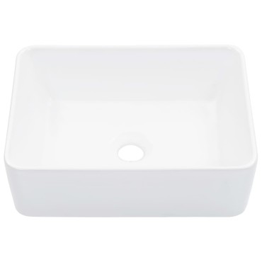 vidaXL Νιπτήρας Λευκός 40 x 30 x 13 εκ. Κεραμικός