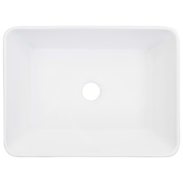 vidaXL Νιπτήρας Λευκός 40 x 30 x 13 εκ. Κεραμικός