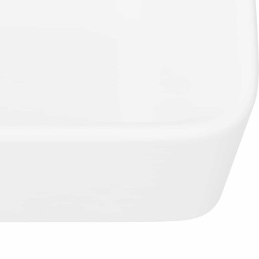 vidaXL Νιπτήρας Λευκός 40 x 30 x 13 εκ. Κεραμικός