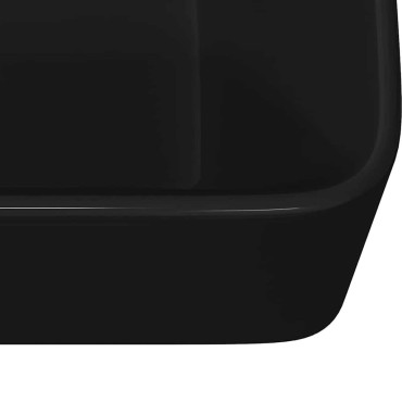 vidaXL Νιπτήρας Μαύρος 40 x 30 x 13 εκ. Κεραμικός