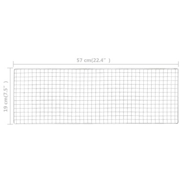 vidaXL Ψησταριά Κάμπινγκ Φορητή 60 x 22,5 x 33 εκ. Ατσάλινη