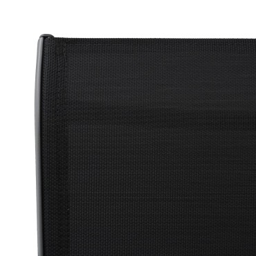vidaXL Καρέκλες Μπαρ Κήπου 2 τεμ. Μαύρες από Textilene 54x63,5x109cm