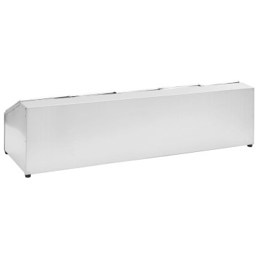 vidaXL Βάση για Λεκάνες Gastronorm με 5 Σκεύη GN 1/6 Ανοξείδωτο Ατσάλι