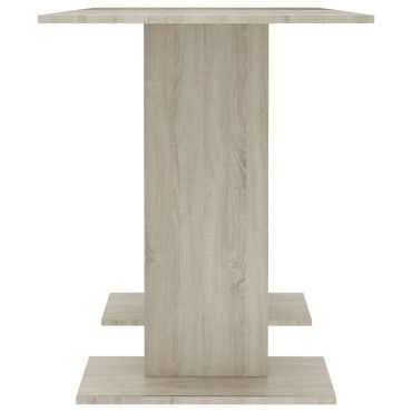 vidaXL Τραπεζαρία Sonoma Δρυς 110x60x75cm από Επεξ. Ξύλο 1 τεμ.