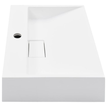 vidaXL Νιπτήρας Λευκός 50x38x13 εκ. Συνθετικός από Τεχνητό Μάρμαρο