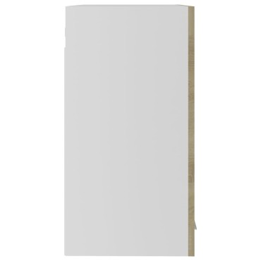 vidaXL Ντουλάπι Κρεμαστό με Τζάμι Lyon Sonoma Δρυς 60x31x60cm 1 τεμ.