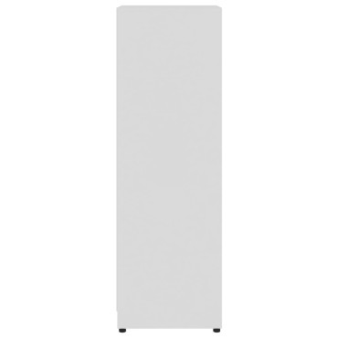 vidaXL Στήλη Μπάνιου Γυαλιστερό Λευκό 30x30x95cm από Μοριοσανίδα 1 τεμ.