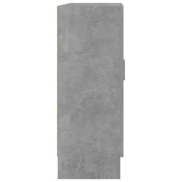 vidaXL Βιτρίνα Γκρι του Σκυροδέματος 82,5x30,5x80cm Επεξ. Ξύλο 1 τεμ.