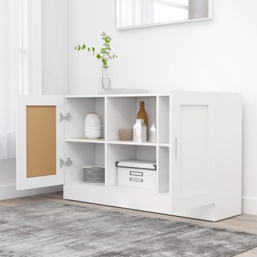 vidaXL Μπουφές Λευκός 120x30,5x70cm από Επεξ. Ξύλο 1 τεμ.