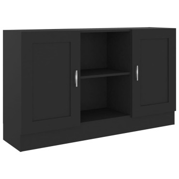 vidaXL Μπουφές Μαύρος 120x30,5x70cm από Επεξ. Ξύλο 1 τεμ.