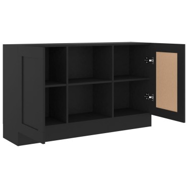 vidaXL Μπουφές Μαύρος 120x30,5x70cm από Επεξ. Ξύλο 1 τεμ.