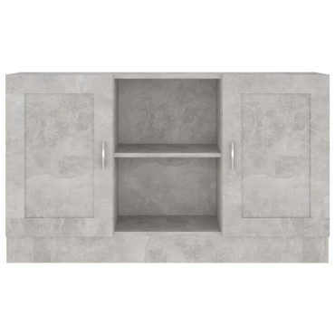 vidaXL Μπουφές Γκρι Σκυροδέματος 120x30,5x70cm από Επεξ. Ξύλο 1 τεμ.