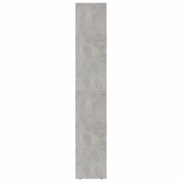 vidaXL Βιβλιοθήκη Γκρι του Σκυροδέματος 36x30x171cm από Επεξ. Ξύλο 1 τεμ.