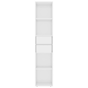 vidaXL Βιβλιοθήκη Γυαλιστερό Λευκό 36x30x171cm από Επεξ. Ξύλο 1 τεμ.
