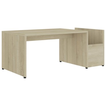vidaXL Τραπεζάκι Σαλονιού Sonoma Δρυς 90x45x35cm από Επεξ. Ξύλο 1 τεμ.