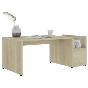 vidaXL Τραπεζάκι Σαλονιού Sonoma Δρυς 90x45x35cm από Επεξ. Ξύλο 1 τεμ.