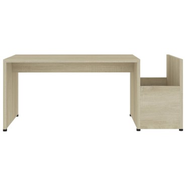 vidaXL Τραπεζάκι Σαλονιού Sonoma Δρυς 90x45x35cm από Επεξ. Ξύλο 1 τεμ.