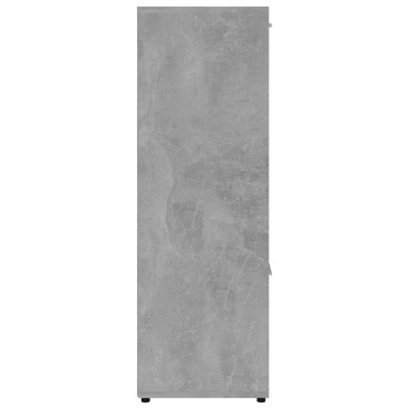 vidaXL Βιβλιοθήκη Γκρι του Σκυροδέματος 90x30x90cm Επεξ. Ξύλο 1 τεμ.