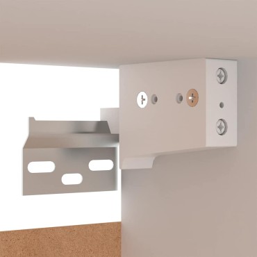 vidaXL Έπιπλα Τηλεόρασης 2 τεμ. Λευκά 30,5x30x60cm από Επεξ. Ξύλο
