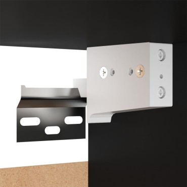 vidaXL Έπιπλο Τηλεόρασης Μαύρο 30,5x30x60cm από Επεξ. Ξύλο