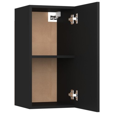 vidaXL Έπιπλο Τηλεόρασης Μαύρο 30,5x30x60cm από Επεξ. Ξύλο