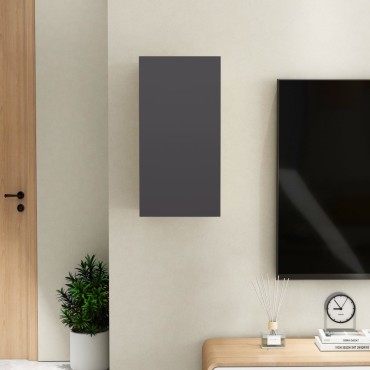 vidaXL Έπιπλο Τηλεόρασης Γκρι 30,5x30x60cm από Επεξ. Ξύλο