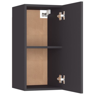 vidaXL Έπιπλα Τηλεόρασης 2 τεμ. Γκρι 30,5x30x60cm Επεξ. Ξύλο