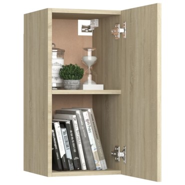 vidaXL Έπιπλα Τηλεόρασης 2 τεμ. Δρυς 30,5x30x60cm από Επεξ. Ξύλο