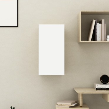 vidaXL Έπιπλο Τηλεόρασης Λευκό & Sonoma Δρυς 30,5x30x60cm Επεξ. Ξύλο