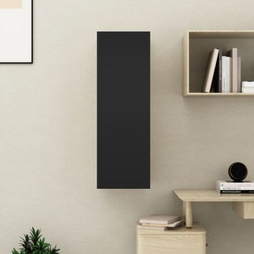vidaXL Έπιπλο Τηλεόρασης Μαύρο 30,5x30x90cm από Επεξ. Ξύλο
