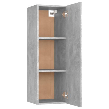 vidaXL Έπιπλα Τηλεόρασης 2 τεμ. Γκρι Σκυρ. 30,5x30x90cm από Επεξ. Ξύλο