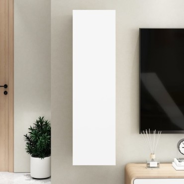 vidaXL Έπιπλο Τηλεόρασης Λευκό 30,5x30x110cm από Επεξ. Ξύλο