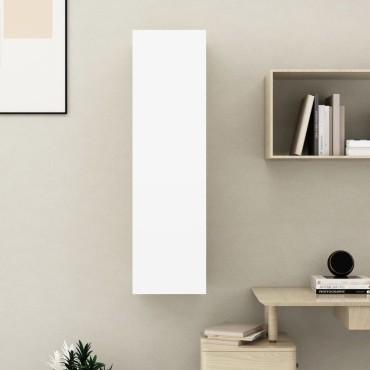 vidaXL Έπιπλο Τηλεόρασης Λευκό 30,5x30x110cm από Επεξ. Ξύλο