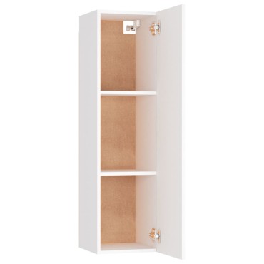 vidaXL Έπιπλο Τηλεόρασης Λευκό 30,5x30x110cm από Επεξ. Ξύλο