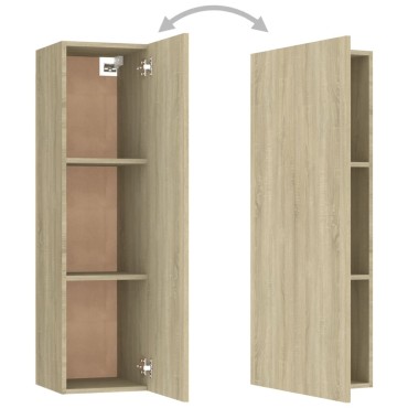 vidaXL Έπιπλο Τηλεόρασης Sonoma Δρυς 30,5x30x110cm από Επεξ. Ξύλο