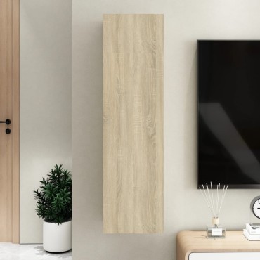 vidaXL Έπιπλο Τηλεόρασης Sonoma Δρυς 30,5x30x110cm από Επεξ. Ξύλο