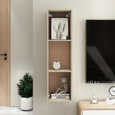 vidaXL Έπιπλο Τηλεόρασης Sonoma Δρυς 30,5x30x110cm από Επεξ. Ξύλο