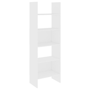 vidaXL Βιβλιοθήκη Λευκή 60x35x180cm από Επεξ. Ξύλο 1 τεμ.